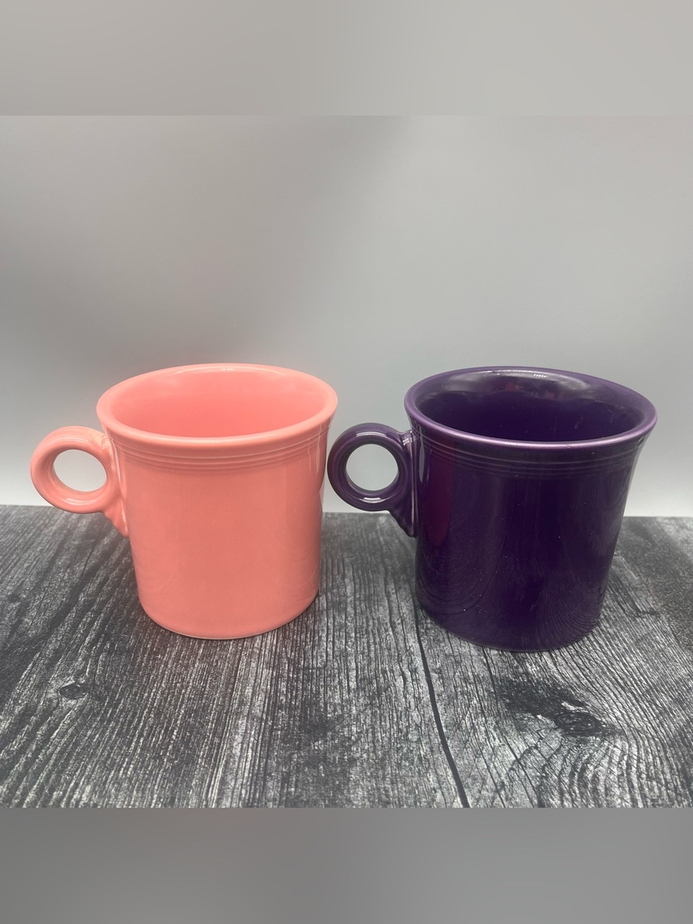 Fiestaware Rose Plum Coffee Mug Set of 2 Fiesta Ware Mugs